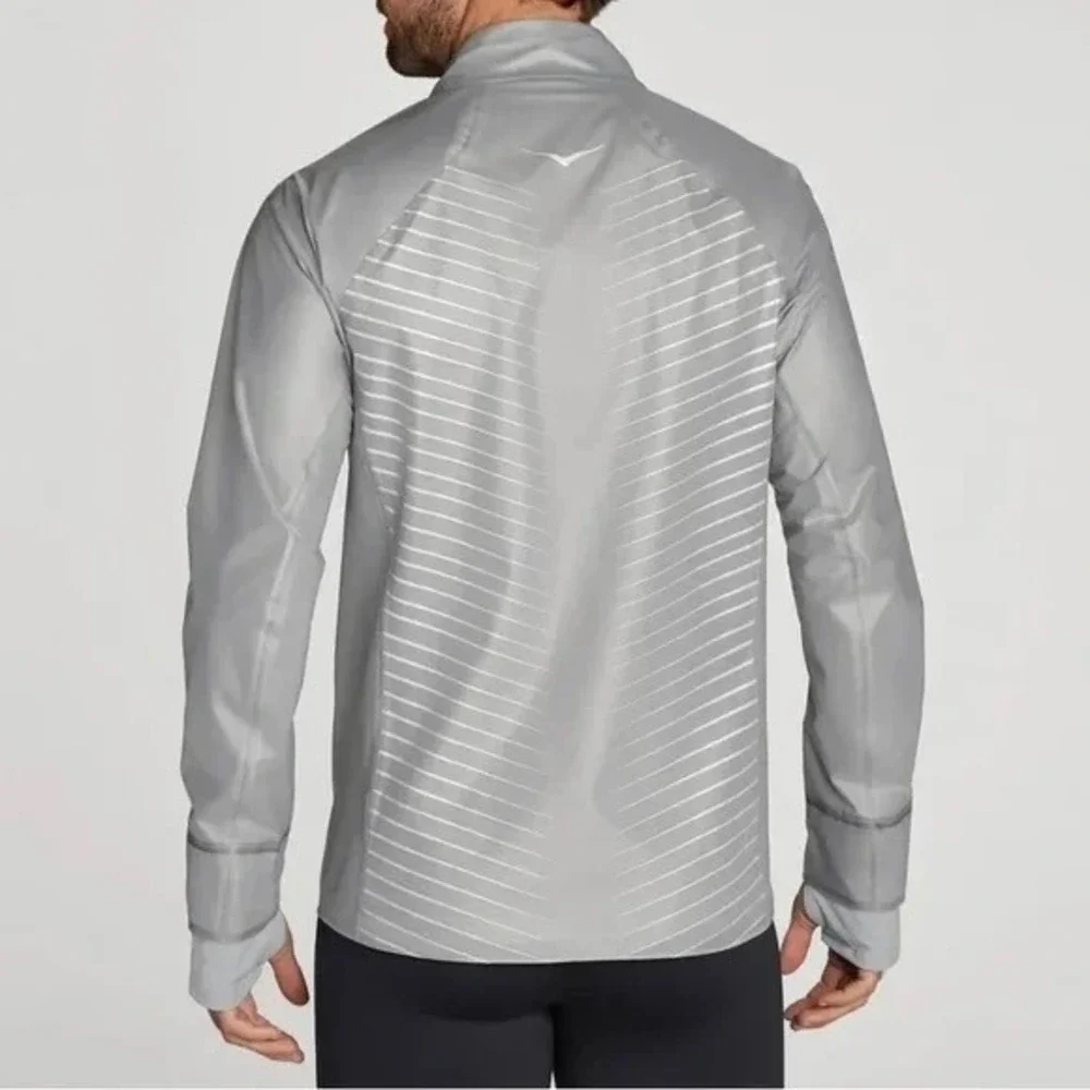 HOKA ONE ONE Performance Shield Jacket XS‎ Gray Running Lightweight NWT